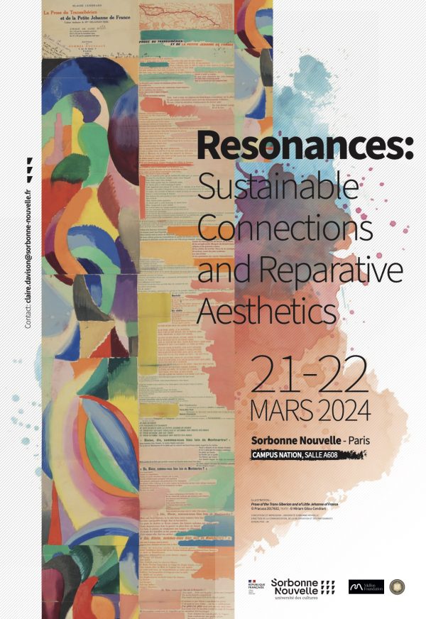 Colloque Résonances – Sustainable Connections and Repartive Aesthetics – 21-22 mars 2024